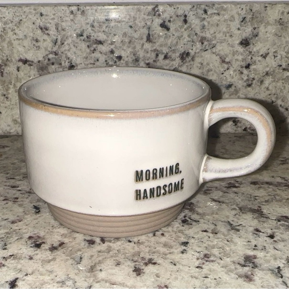 8oz Morning handsome Mug- Hearth & Hand™ with Magnolia stoneware coffee mug